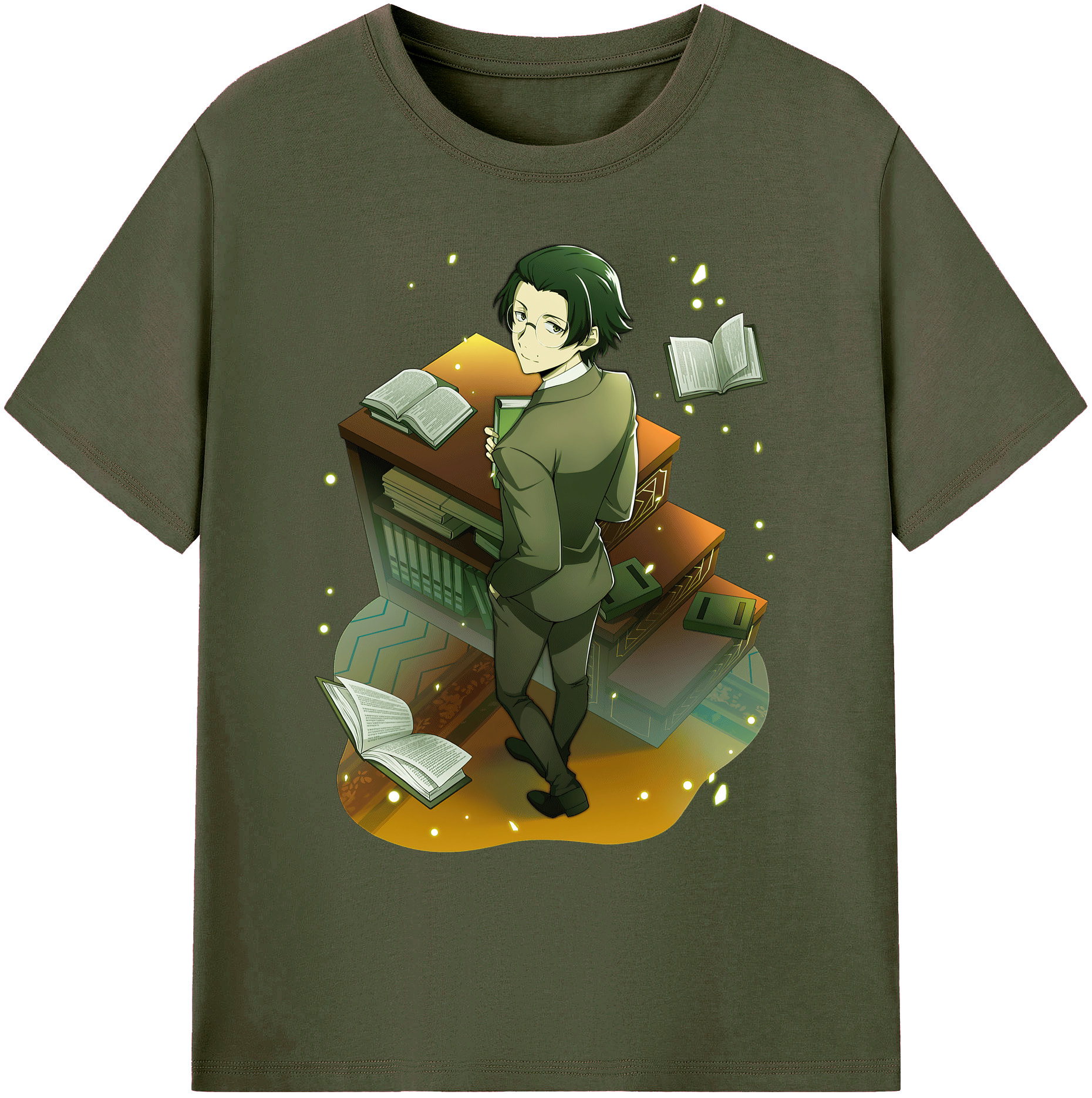 （画像用） 文豪ストレイドッグス Bungo Stray Dogs 綿100％ メンズ半袖Tシャツ｜肌触りやわらか＆通気性